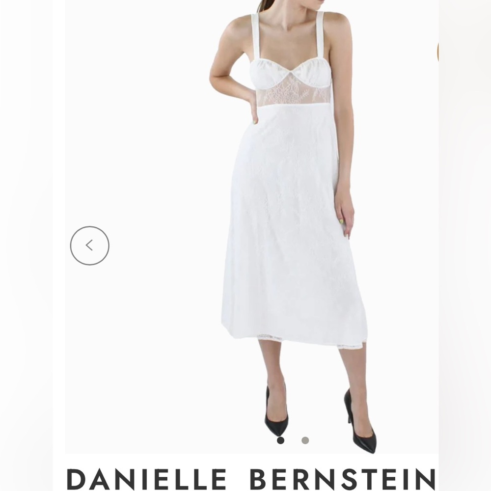 DANIELLE BERNSTEIN White Lace Chemise
